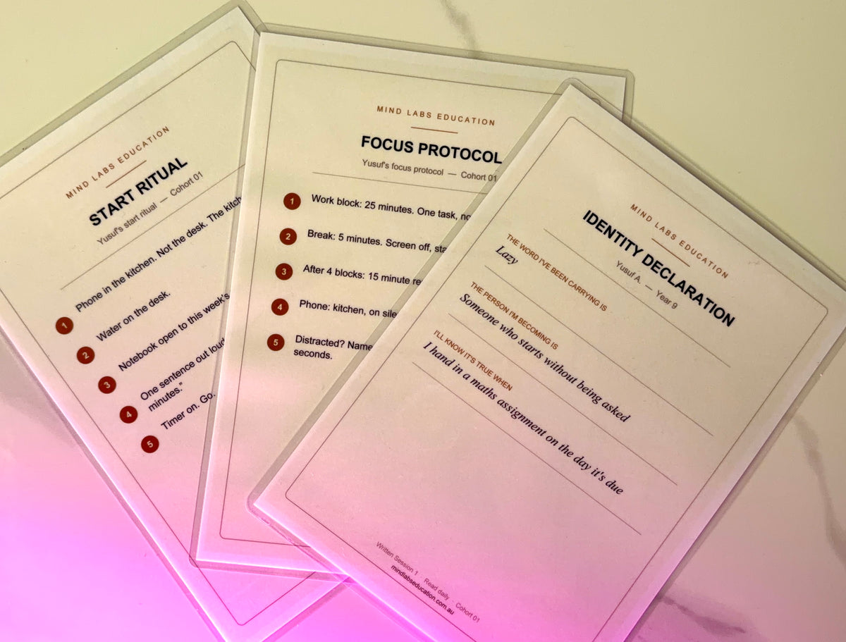 The full set of Mind Labs cards laid out